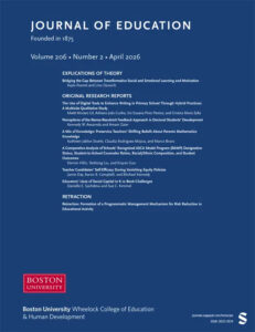 Modern academic journal cover
