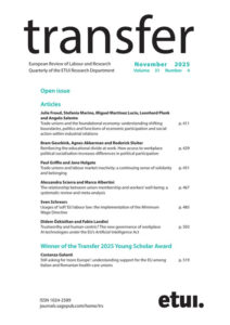 Modern academic journal cover